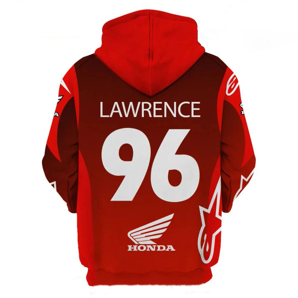 هوندا على الطرق الوعرة فريق هنتر لورانس 2026 الموسم سستة هوديس وملابس رياضية للرجال والنساء هوديس المتضخم عادية #2