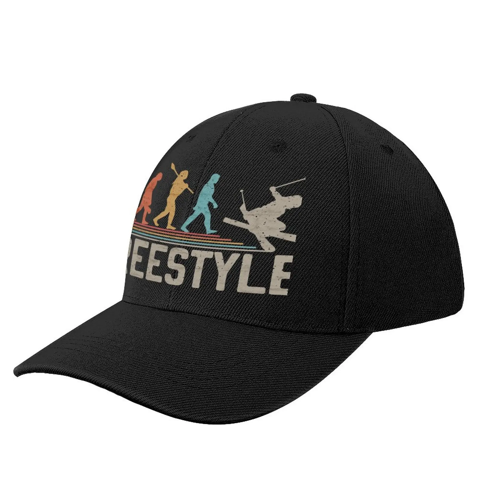 

Freestyle Skier Evolution of Man Vintage Funny Ski Gift IdeaCap Baseball Cap fishing hat Vintage Trucker Hat Hat For Men Women'S