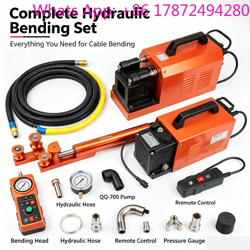 Split-type hydraulic cable bending machine for 500mm² CCD cables