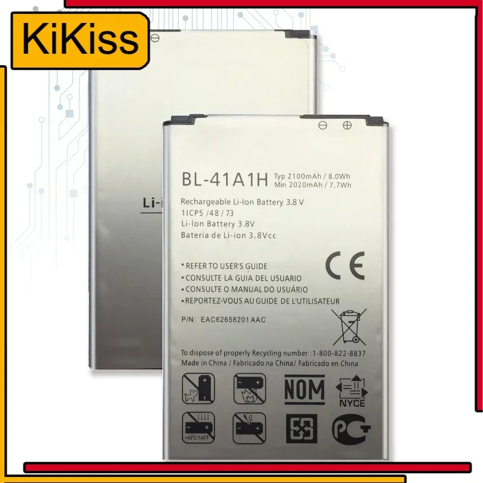 2100mAh BL-41A1H Battery For LG X Style Tribute HD Boost Mobile LS676 L56VL K200DS Optimus F60 MS395 Transpyre LS660