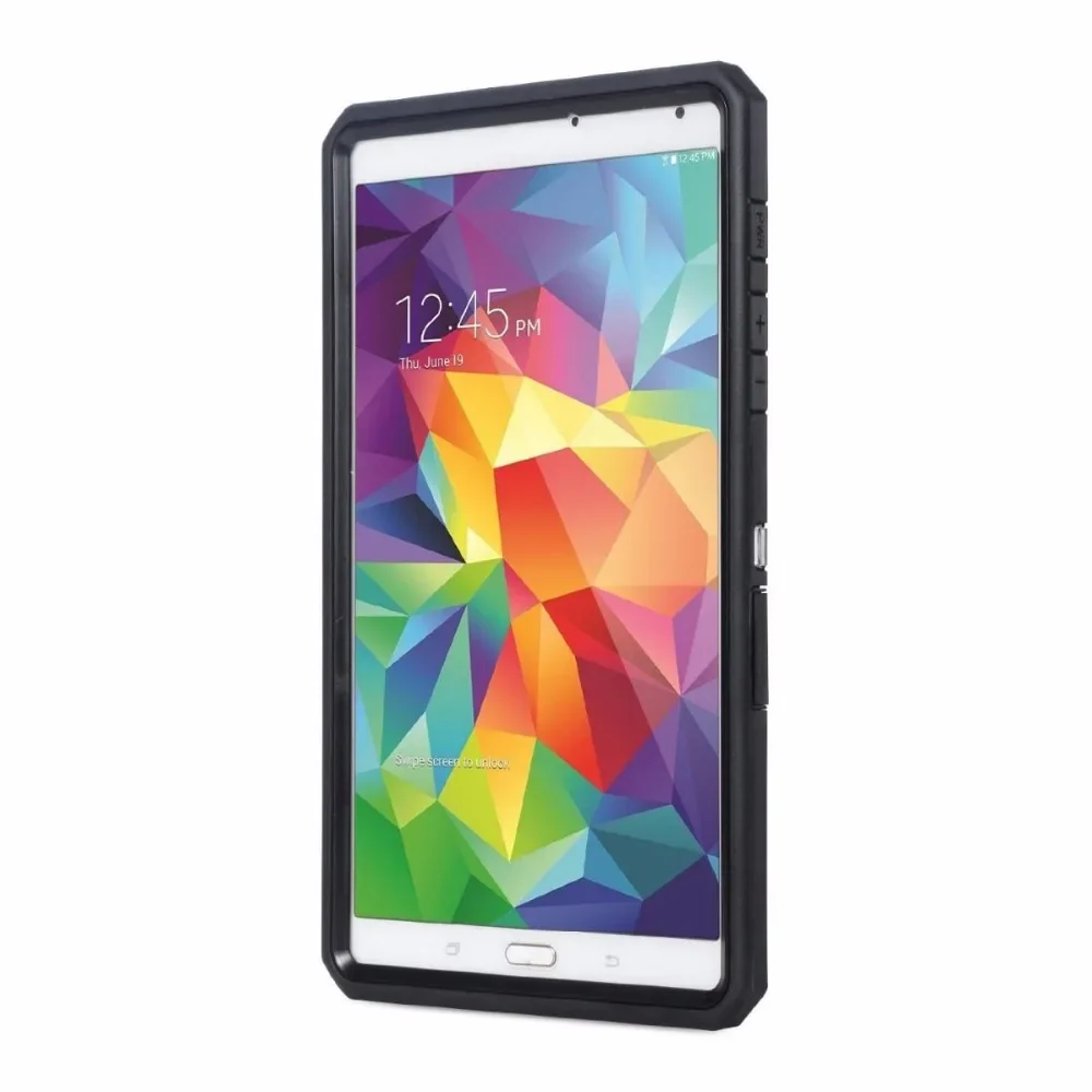 For Samsung Galaxy Tab S 8.4 inch Protective Shell Skin Case Joylink Built in Screen Protector Cover Black