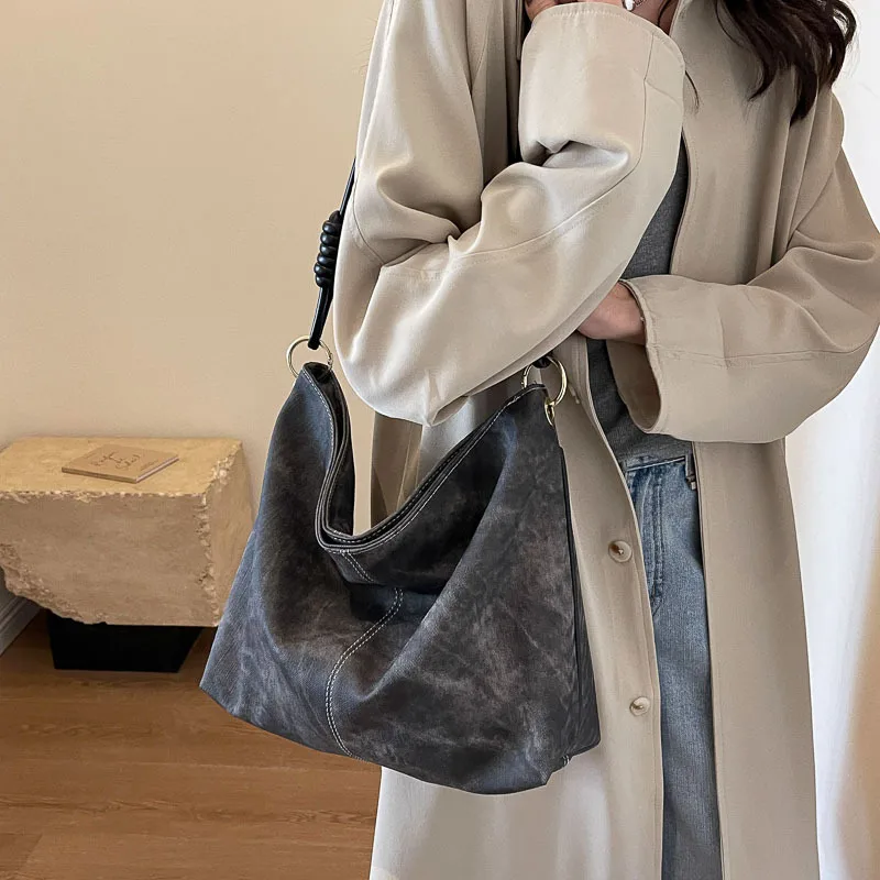 Women's Shoulder Bag NEW Popular Design Soft PU Leather Retro Large Capacity Storage Leisure Shopping Travel Commuter Handbag