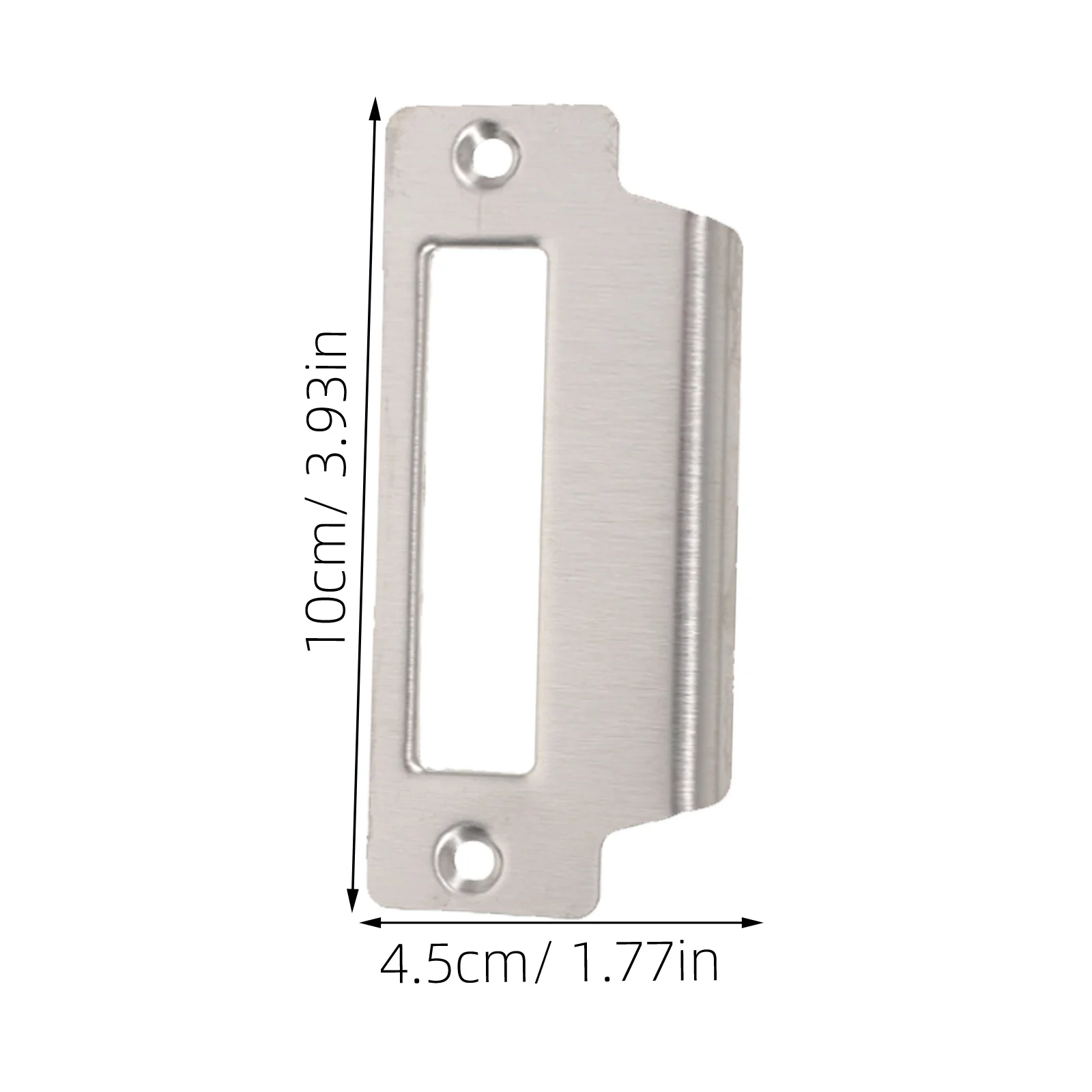 6 قطعة لوحة ديدبولت سترايك متينة من الفولاذ المقاوم للصدأ قفل الباب تعزيز سهل التركيب لا يتطلب إزميل #6