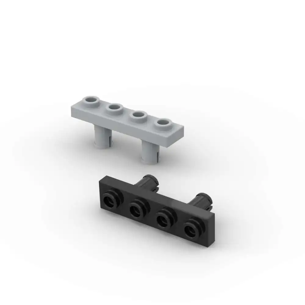 Moc 10 pçs 68382 modificado 1x4 com pinos na parte inferior blocos de construção kit casa parte tijolos partícula diy brinquedos crianças presentes aniversário