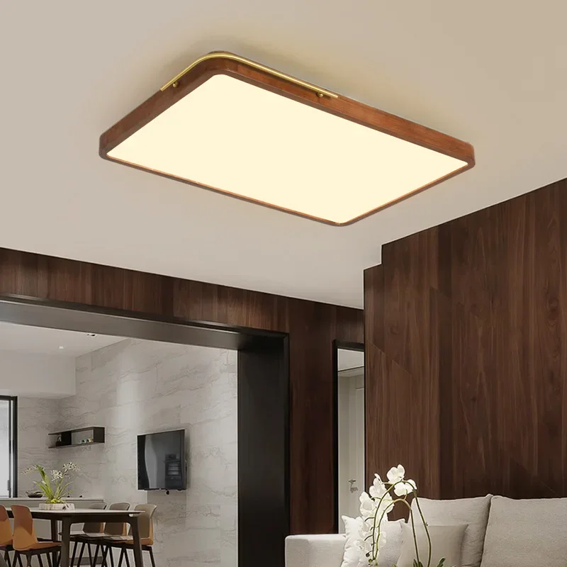 

Ceiling light Living room light Chinese style solid wood all copper bedroom dining room light Modern study whole house package