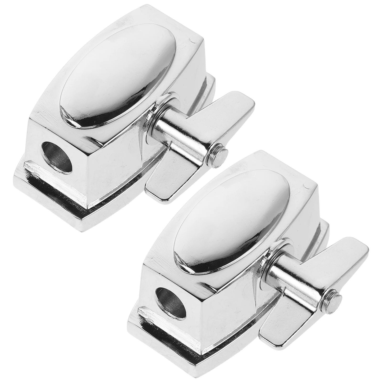 

2pcs Floor Leg Mount Metal Tom Leg Base 52Mm Silver Finish Adjustable Drum Mount For Percussion Instrument Drum Kit Hardware