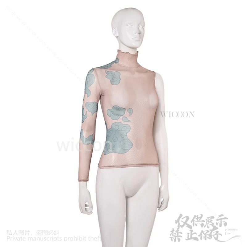 Arcane Jinx Cosplay Anime Game LOL Costume Print Artwork Tight Tattoo Layout Print Suit For Halloween Christmas Customized