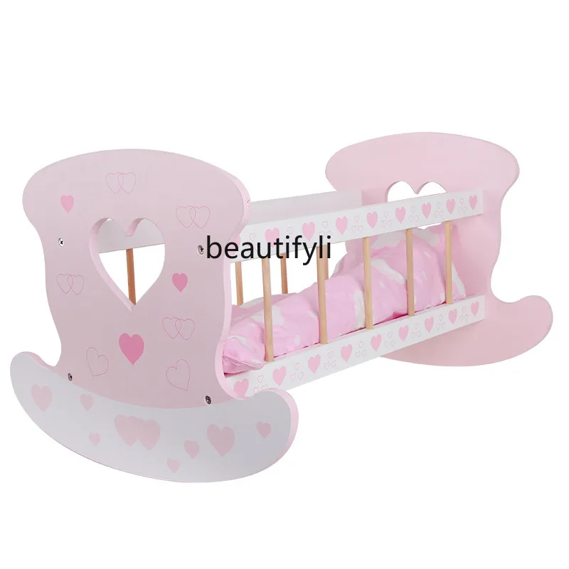 Simulated Baby Doll Bed Furniture Toddler Cosplay Boy Girl Baby Playing House Shaker