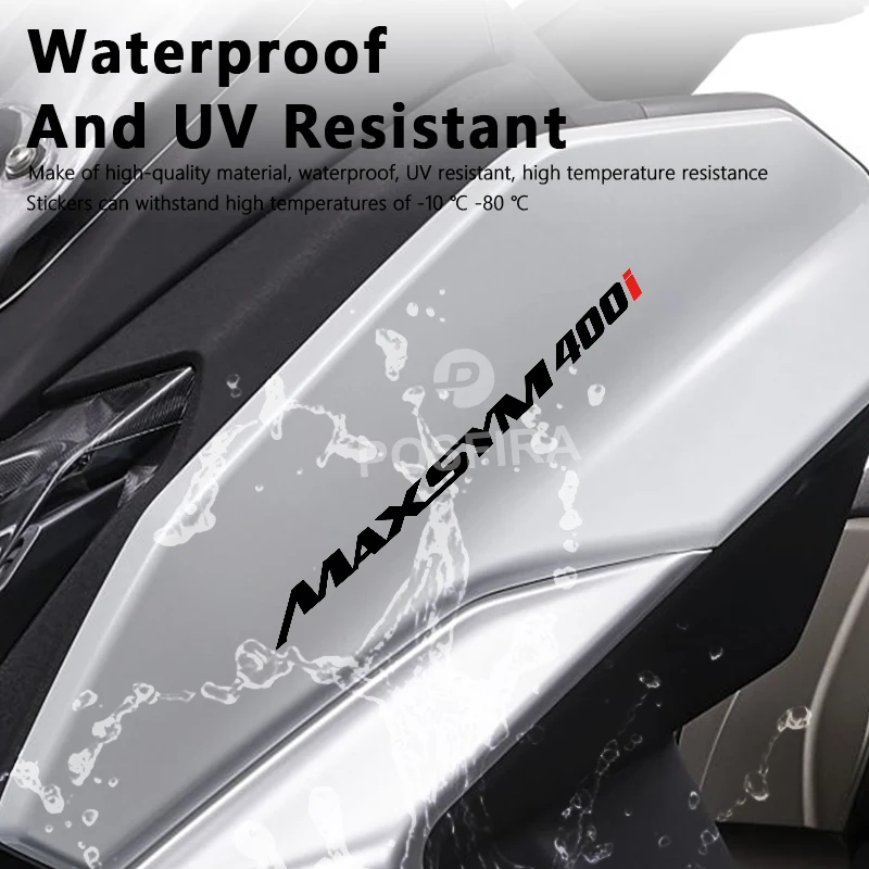POSFIRA 오토바이 스티커 Sym Maxsym 400i 400 액세서리 용 방수 데칼 2012-2023 2022 2021 2020 오토바이 스티커