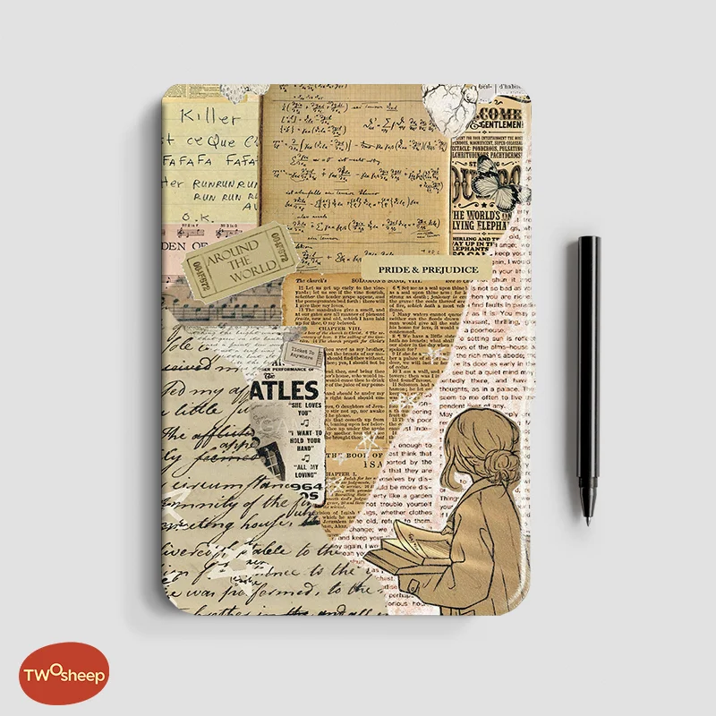 Twosheep 6-inch Case for Kobo Clara BW Clara Colour Clara 2E TPU Magnetic Flip Auto Wake Sleep TPU soft Cover Ins Style