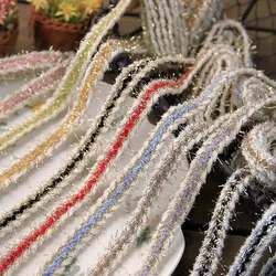 Cotton Thread Row Webbing, Vintage Clothing Fabric Decoration, Collar Trim, DIY Sewing, Lace Accessories, 1cm Width