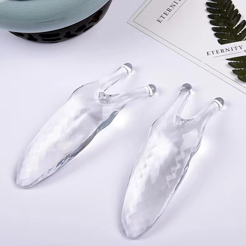 Transparent White Nose Massager Eyes Facial Resin Guasha Tool Promote Blood Circulation Massage Tool Nose Shaper Natural