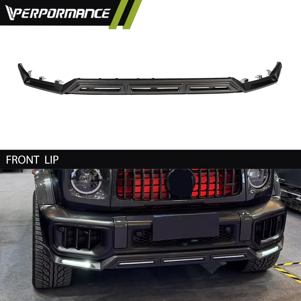 

Front Lip With LED Body Parts for G Class W465 G63 2025y High Quality Front Spoiler Diffuser Splitters Anterior Lip Front Chin