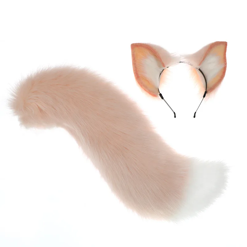 Cartoon Cute Kemonomimi Su Daji Fox Headwear Tail Suit Cosplay Costumes Props Hair Clasp