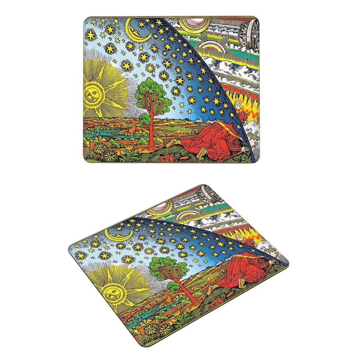 

Цветной коврик для мыши с гравировкой Flammarion, компьютерная клавиатура, коврик для мыши, игровой коврик для ноутбука, офисные аксессуары, настольные коврики