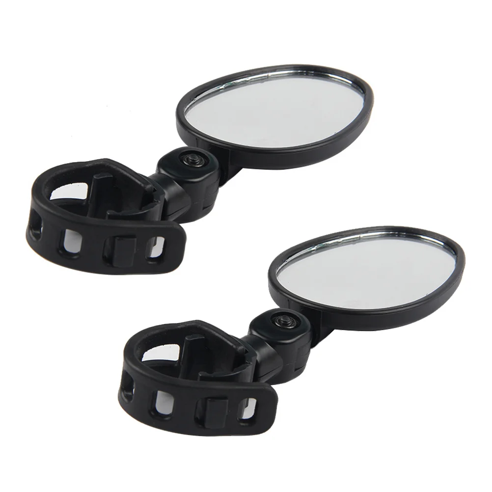 Bike Grip Reflector Road Mirror Adjustable Handlebar Useful Black Rearview Cycling