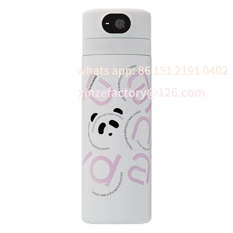 

Customizable Winter Fingerprint Bounce Cover 316 Stainless Steel Thermos Cup Simple Large Capacity Water Cup