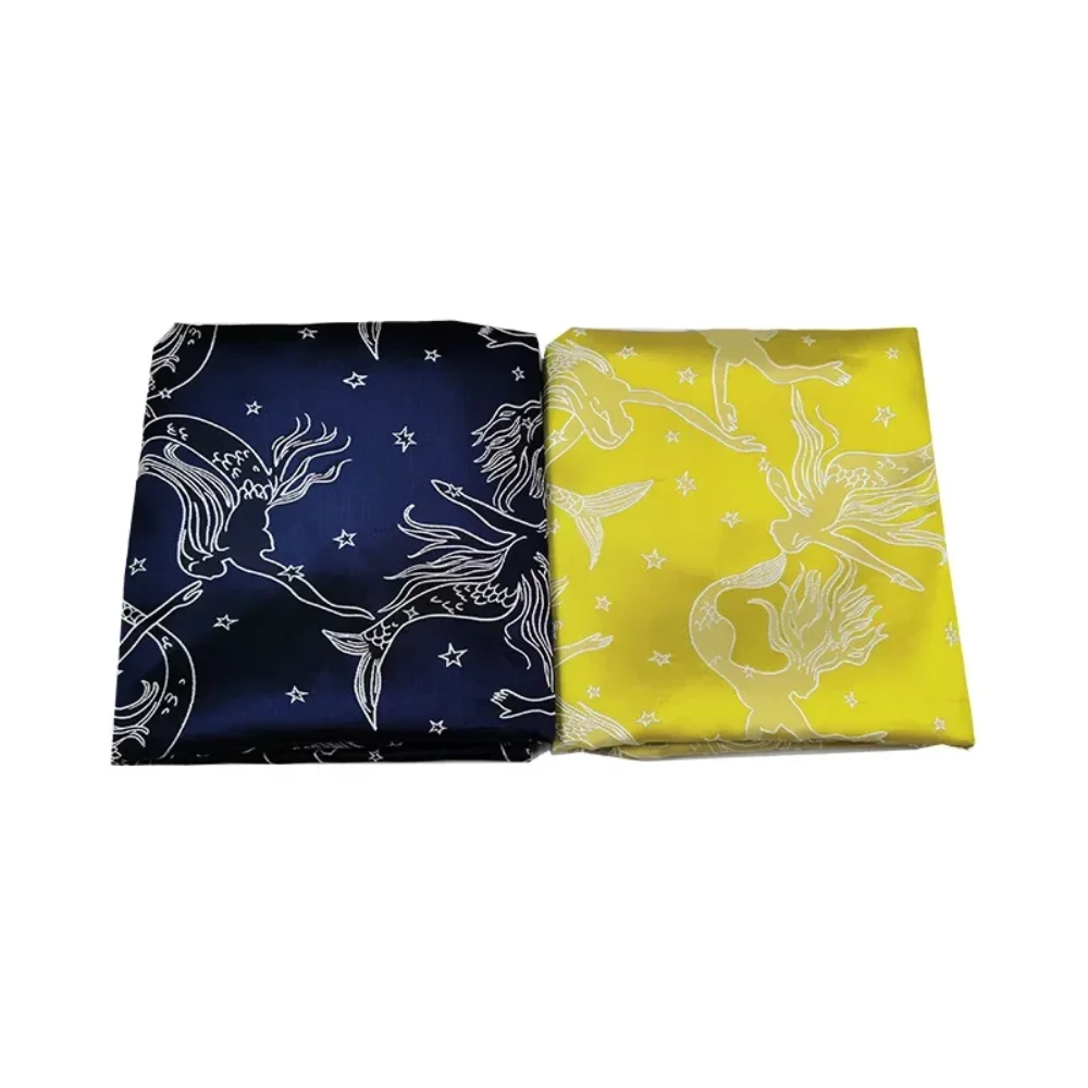 

Окрашенная в пряжу парчовая жаккардовая ткань Русалка Хрустящий костюм Куртка Юбка Одежда Модельер для шитья своими руками Ткань на метр