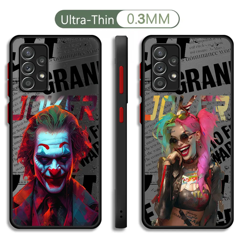 J-Joker Harley Quinn personality Phone Case for Samsung Galaxy A52 A72 A14 A33 A53 A22 A32 A13 A34 A73 A23 A12 A24 A54 Cover