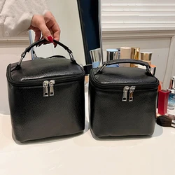 New PU Women's Business Portable Storage Bag Toiletries Organizer Women Travel Cosmetic Bag Hanging Waterproof Wash Pouch