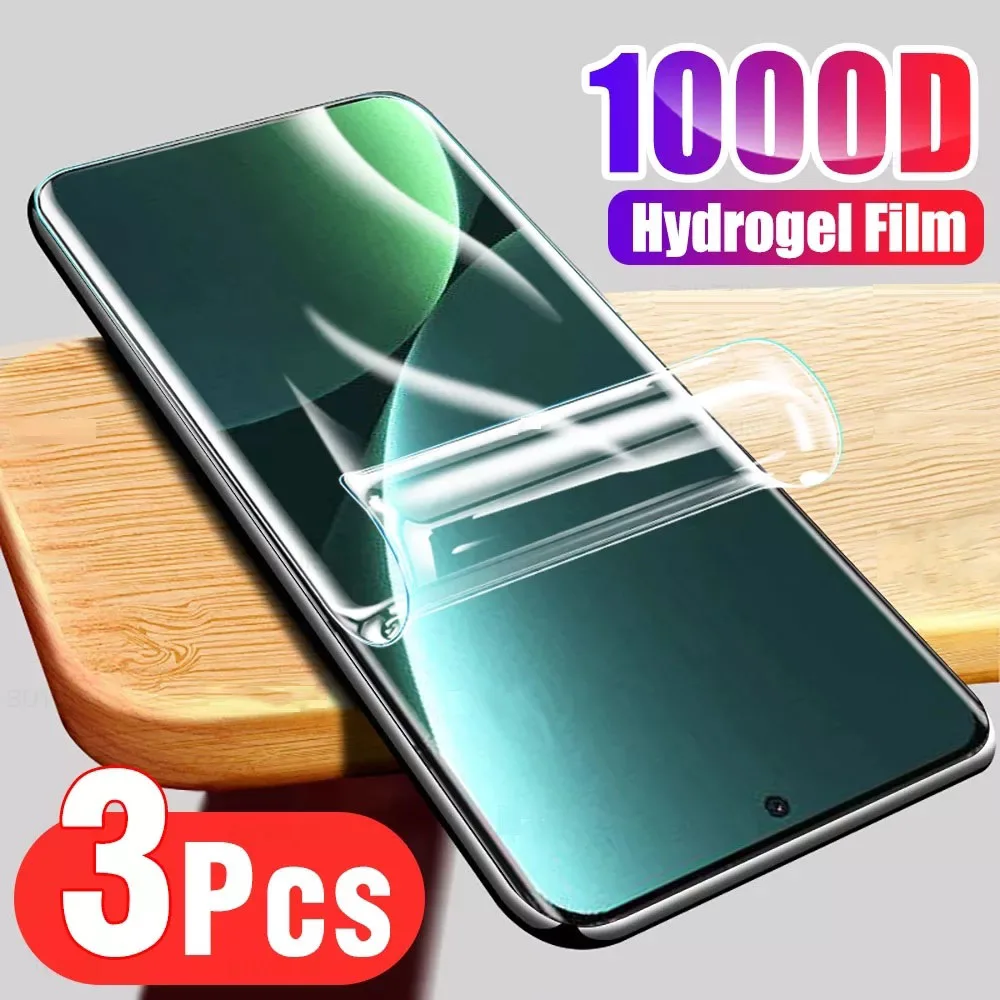 3PCS Hydrogel Film For Xiaomi 13 12 12T 11T Pro Screen Protector For Xiomi 12X 12S Ultra 11 Lite 5G NE 13 Lite Note 10 11 Pro