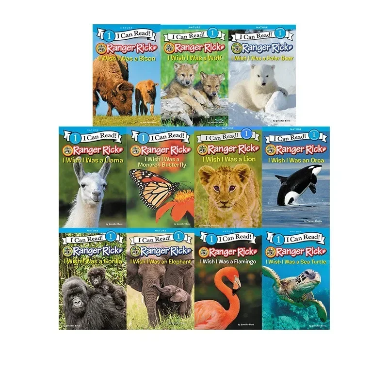 English Original I Can Read Phase One Ranger Rick Children's Graded Animal Science Books 11 Volumes DIFUYA