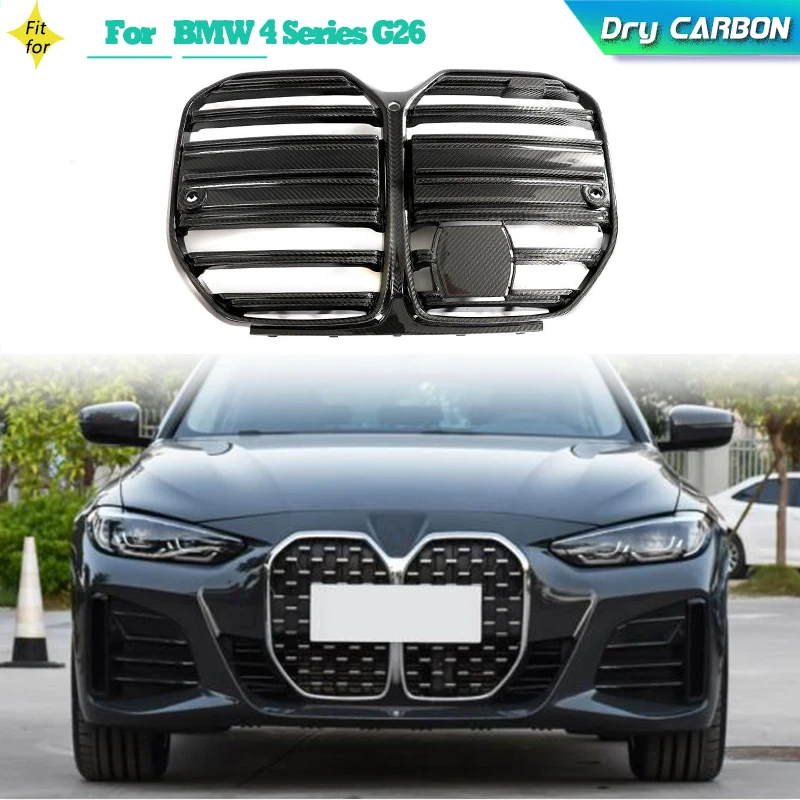 

Dry Carbon Front Bumper Grill Air Covers for BMW 4 Series G26 420i 430i 440i Gran Coupe 2021-2023 Car Front Grille Racing Grills