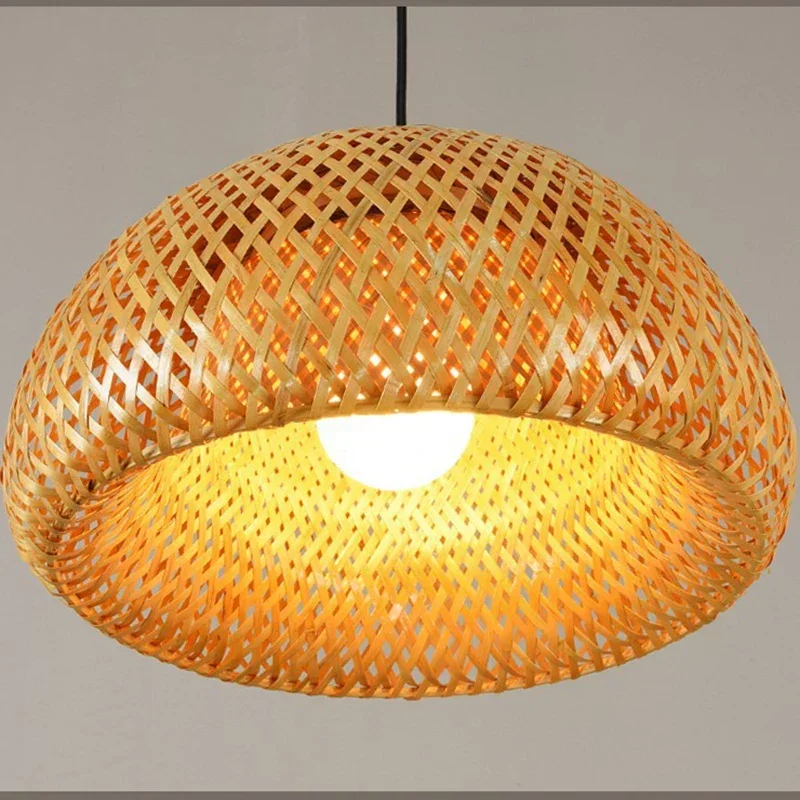 

New Chinese Style Pendant Lamp Bamboo Light Fixture for Dining Room Decoration Loft Restaurant Suspension Luminaire Hanglamp