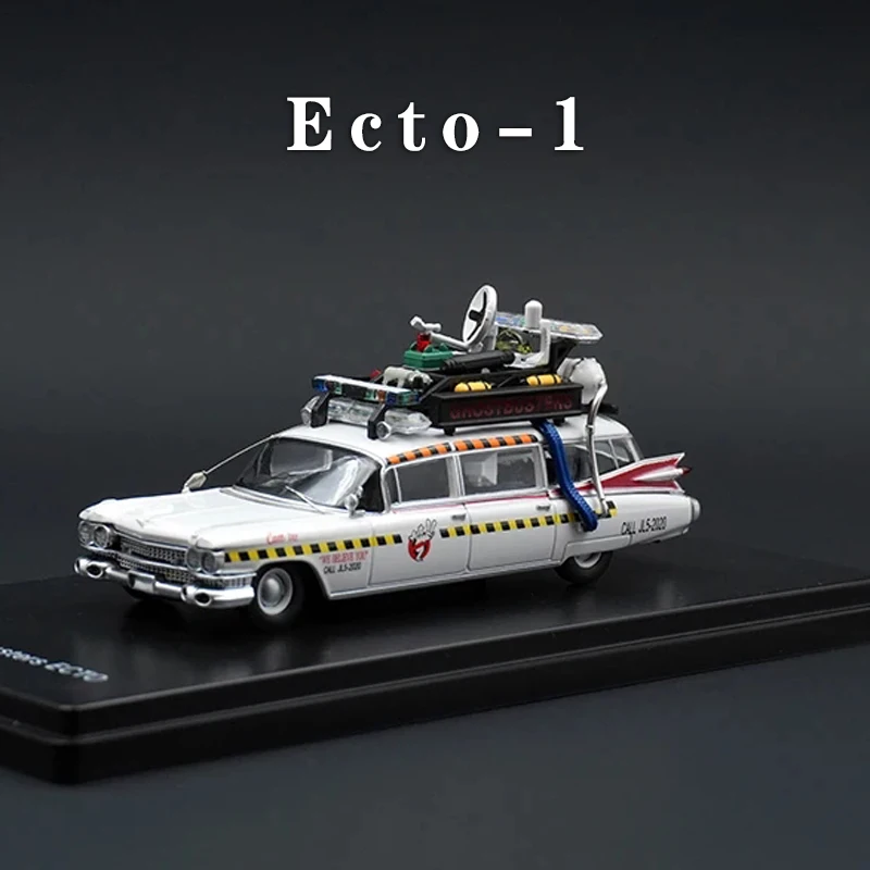 

YS в наличии 1:64 Ghostbuster Miller Meteor 1959, литая под давлением модель автомобиля Ecto-1, коллекция игрушек