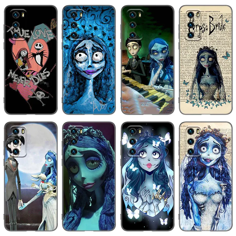 The Movie Zombie Bride Phone Case For Huawei P8 P9 P10 P20 P30 P40 Lite 2017 P50 P Smart Pro Z S 2018 2019 2020 2021 Black Cover