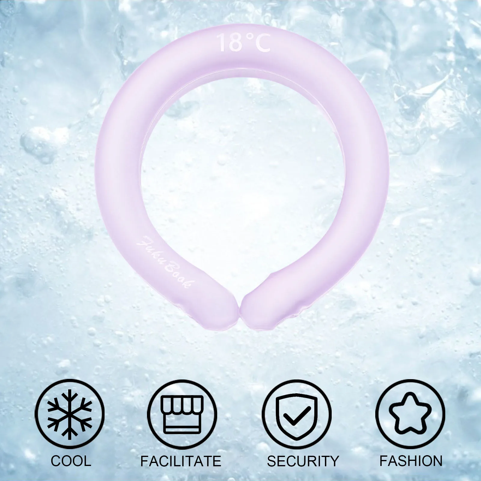 Summer Cooling Neck Wraps Ring Heatstroke Prevention PCM Ice Cushion Tube Outdoor Sports Cold Neck Ring Ice Cushion Pillow Usual