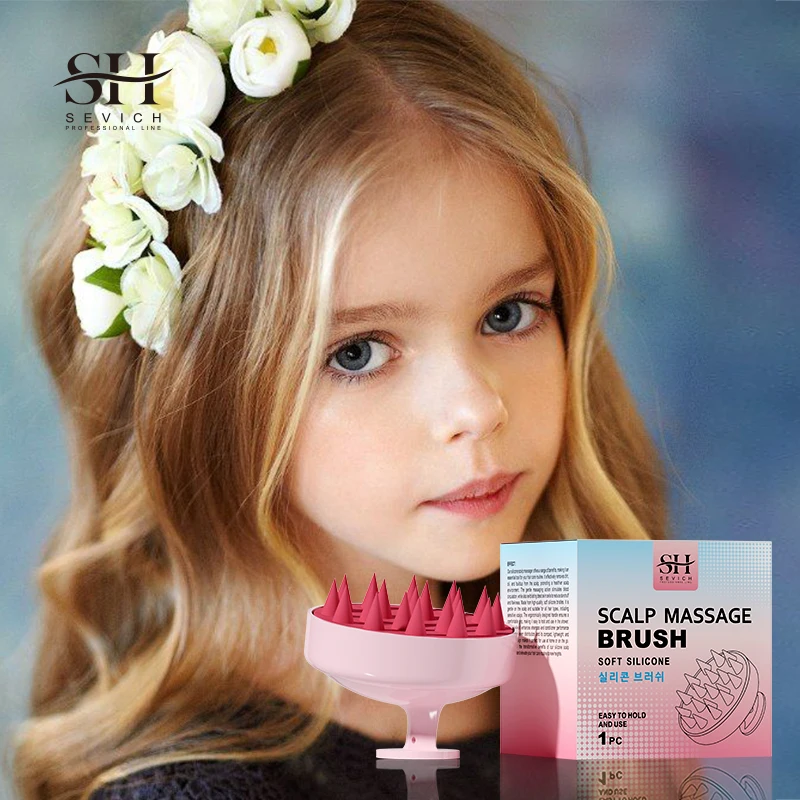 

Щетка-массажер для мытья волос с ручкой