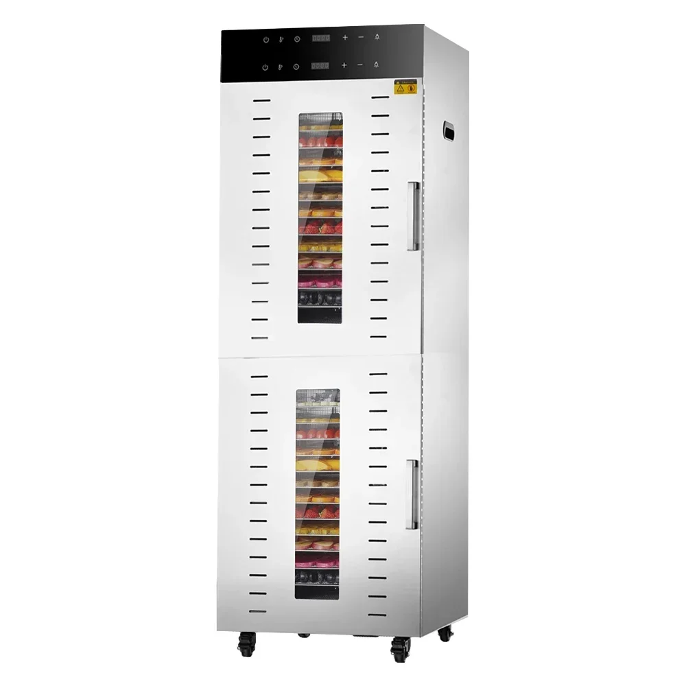 Commercial 32-layer double cabinet stainless steel garlic dehydrator pulp dryer dehydrator