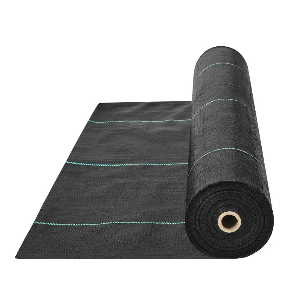 

Heavy Duty Woven Weed Barrier Landscape Fabric 6x300FT Durable Ground Cover Mat for Garden and Landscaping Control