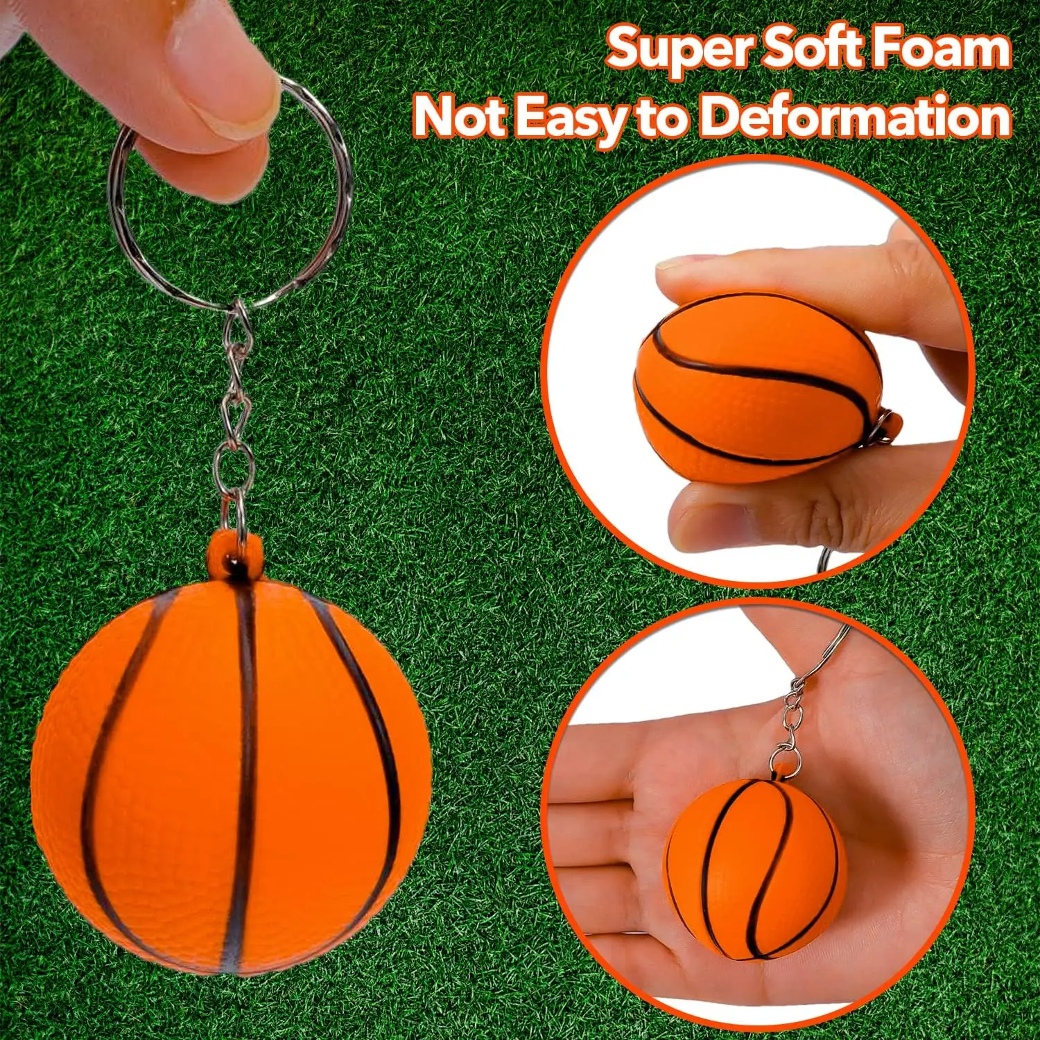 5/10pcs Mini Basketball Keychain For Men, Backpack Pendant Decoration, Gift For Sports Enthusiasts