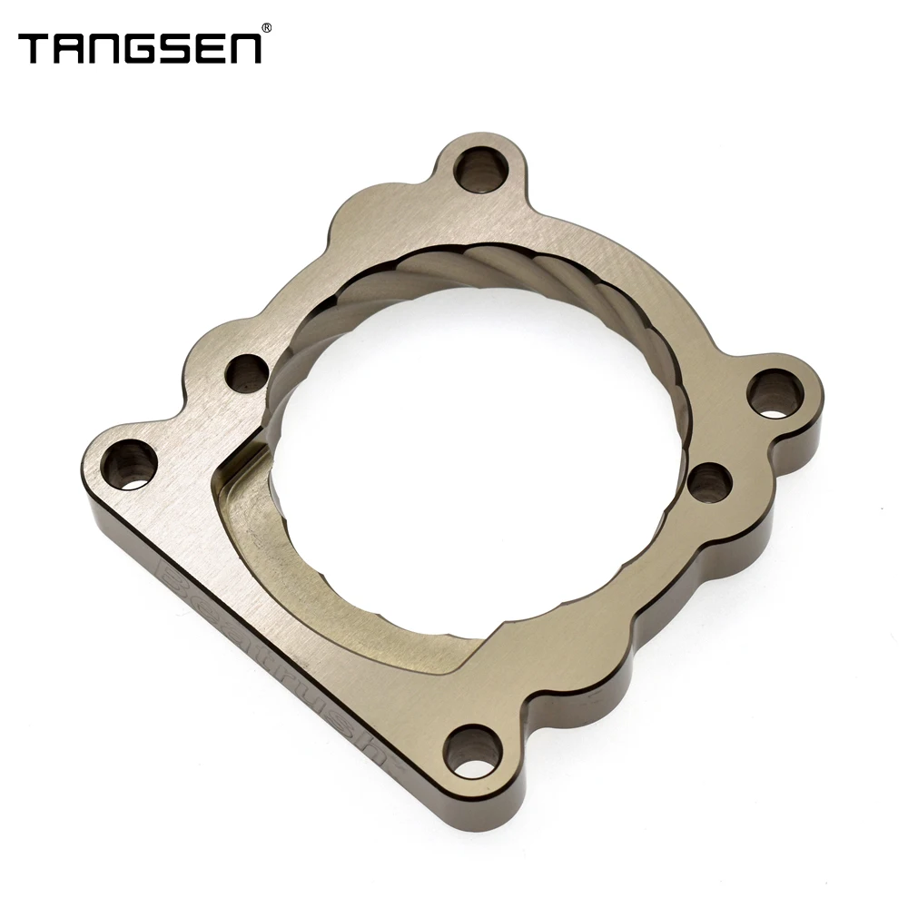 Throttle Body Spacer For Nissan Patrol Y61 4.8L 4800 MT TB48DE Engine Al Alloy Vortex Intake Gasket Spiral Gaskets Accessories