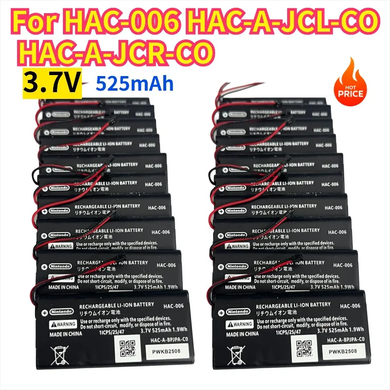 

AC 006 HAC-006 Battery HAC-BPJPA-C0 HAC-015/016 HAC-A-JCR-C0 Battery for Nintendo Switch Ns Joy-Con Joycon Controller 525mAh