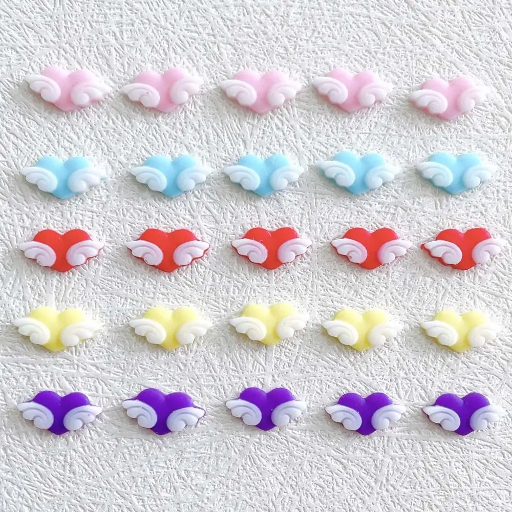 Wings Manicure Accessories Luminous Nail Decorations 3D Nail Art Drills Nail Rhinestones Nail Jewelry Heart Nail Decorations