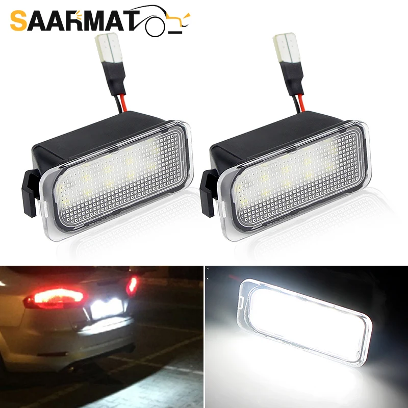 LED Number License Plate Light For Ford Tourneo Transit Connect Courier Custom Jaguar XJ XF 2008-2 Turn Signal Lamps Accessorie