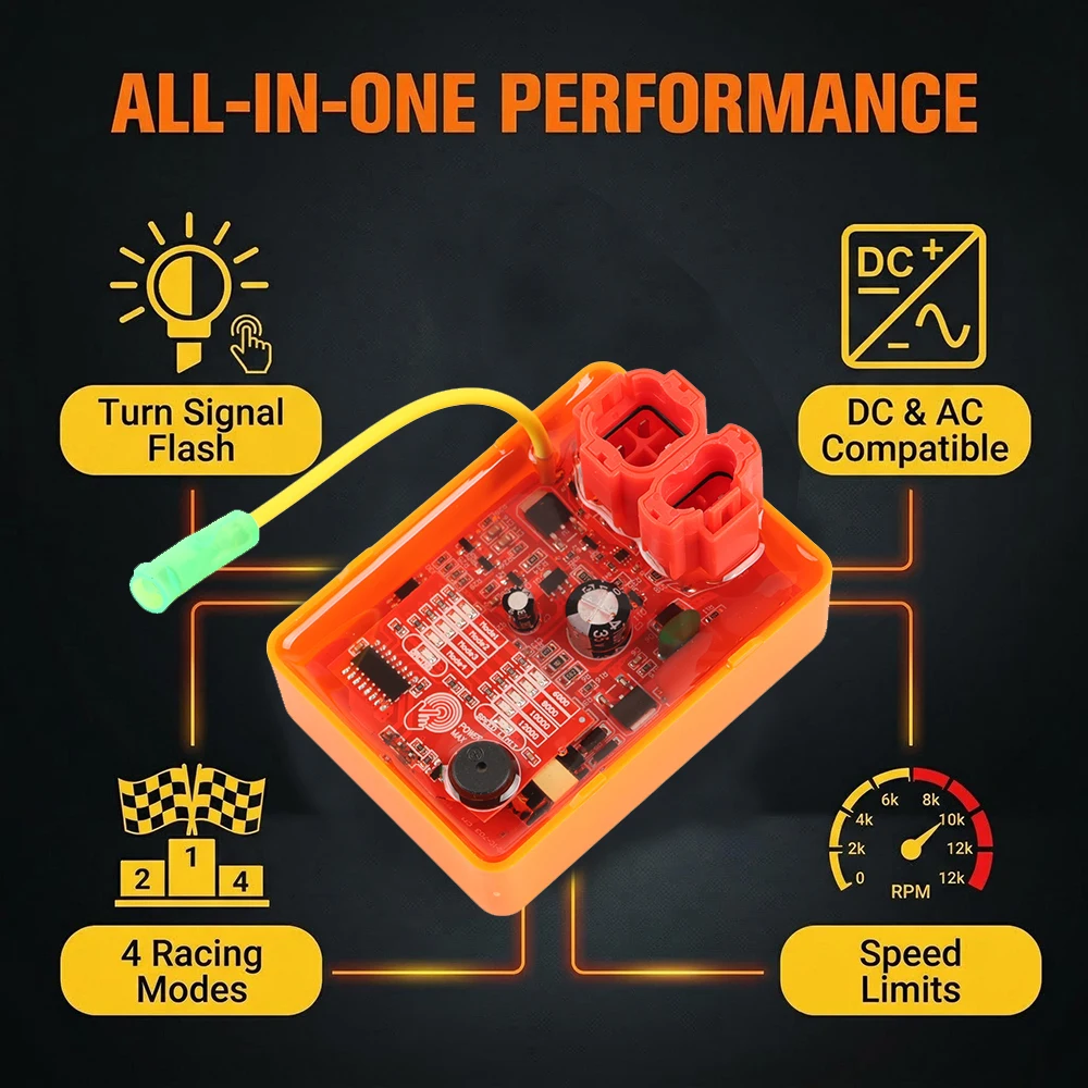 Ignição Inteligente de Corrida CDI 6 Pinos CG125 FAN 125 PARA CG150 TITAN KS ESD XR125L KRHL BIZ125 NXR125 BROS125 30410-K13-901 GL150