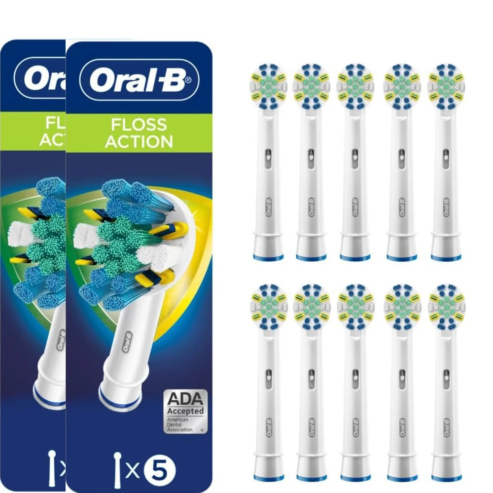 Oral B Replacement Brush Heads EB25 Floss Action Remove Teeth Stain for Oral B Electric Tooth Brush 10 pieces/pack