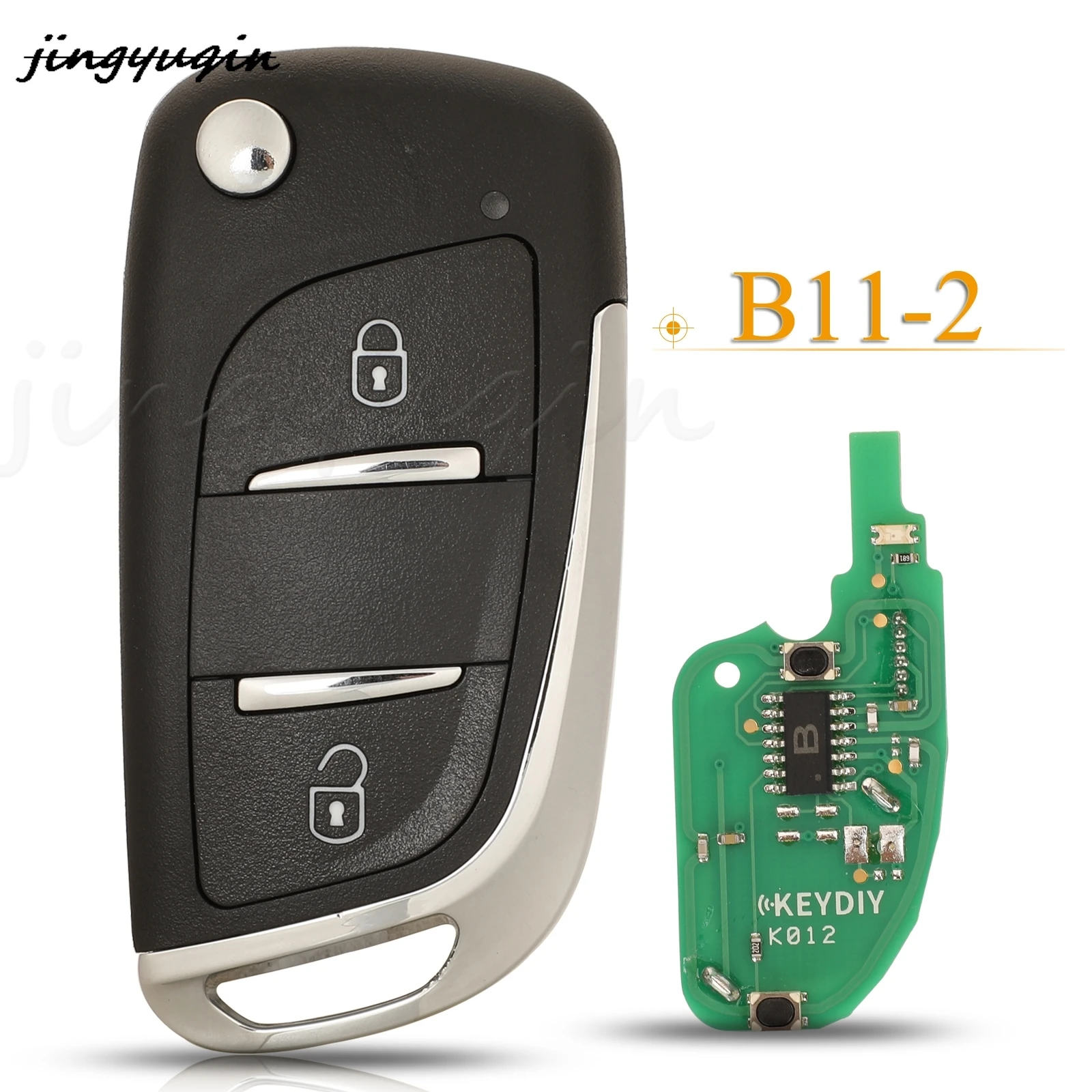 

jingyuqin 2 Buttons B11-2 KD B Series Universal Remote Key For KD200 KD900 KD900+ URG200 KD-X2 Mini KD