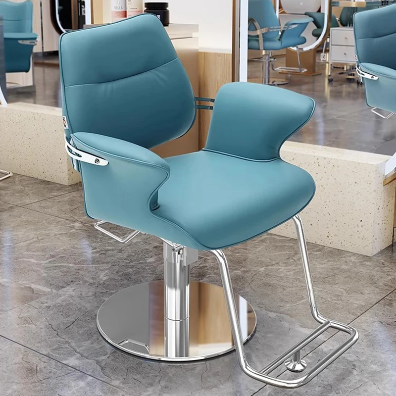 

Nordic Luxury Chair Barber Barbershop Makeup Chairs Station Furniture Desk Hairdresser Armchair Silla De Barbero Professional