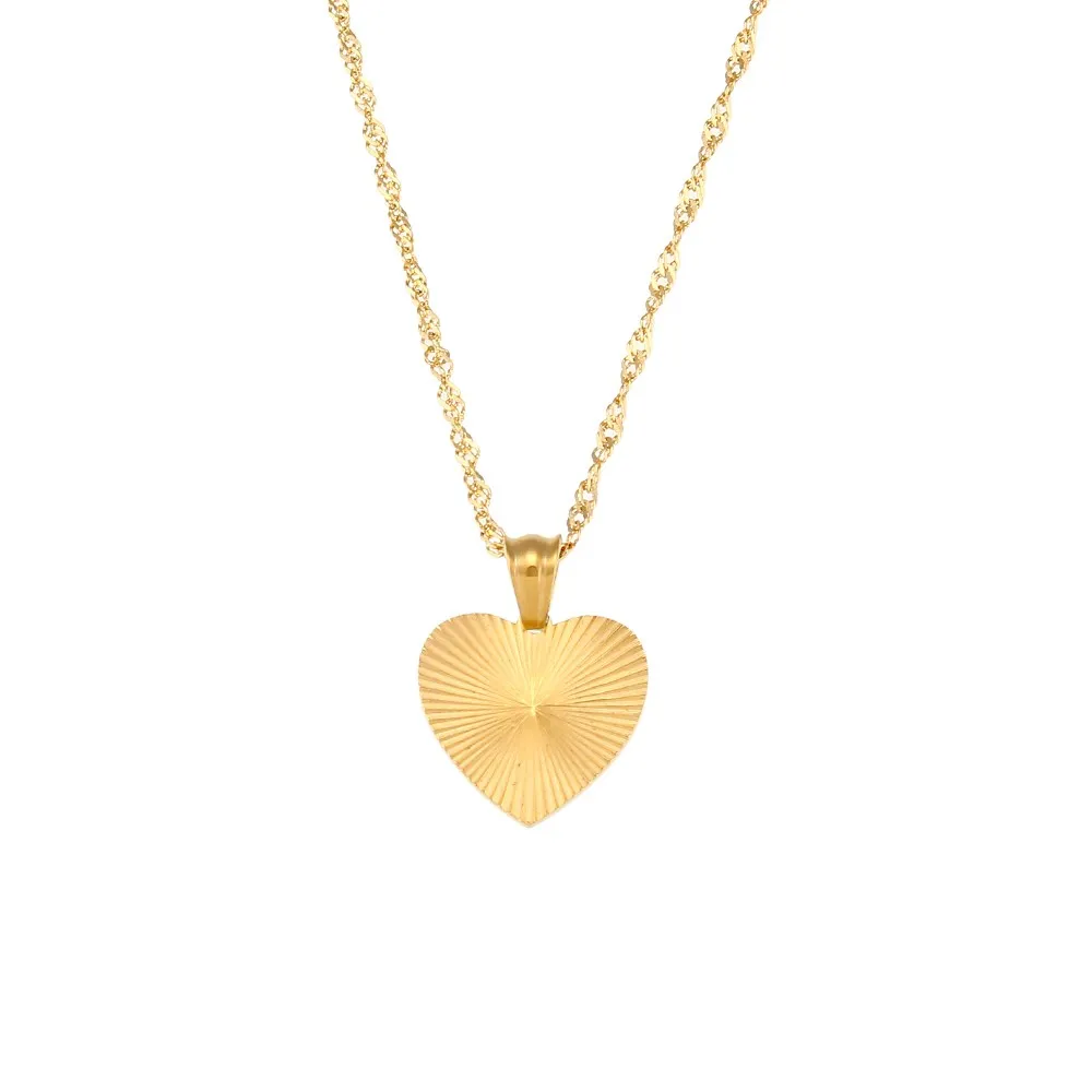 Women's 18K Gold Plated Waterproof Necklace Earring Set
