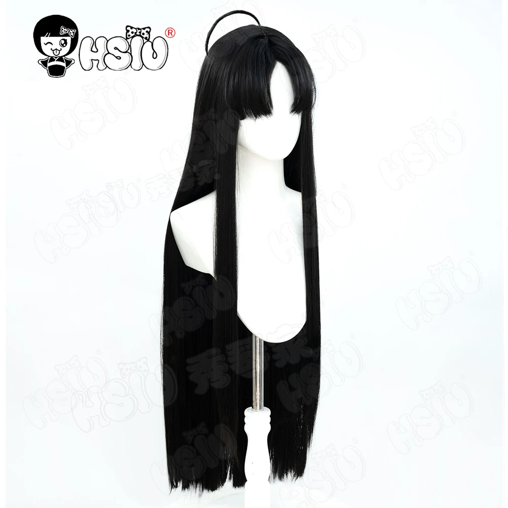 Awa Subaru Cosplay Wig HSIU 80CM Black long hair Heat Resistant Synthetic Wig Anime GIRLS BAND CRY SUBARU AWA Cosplay