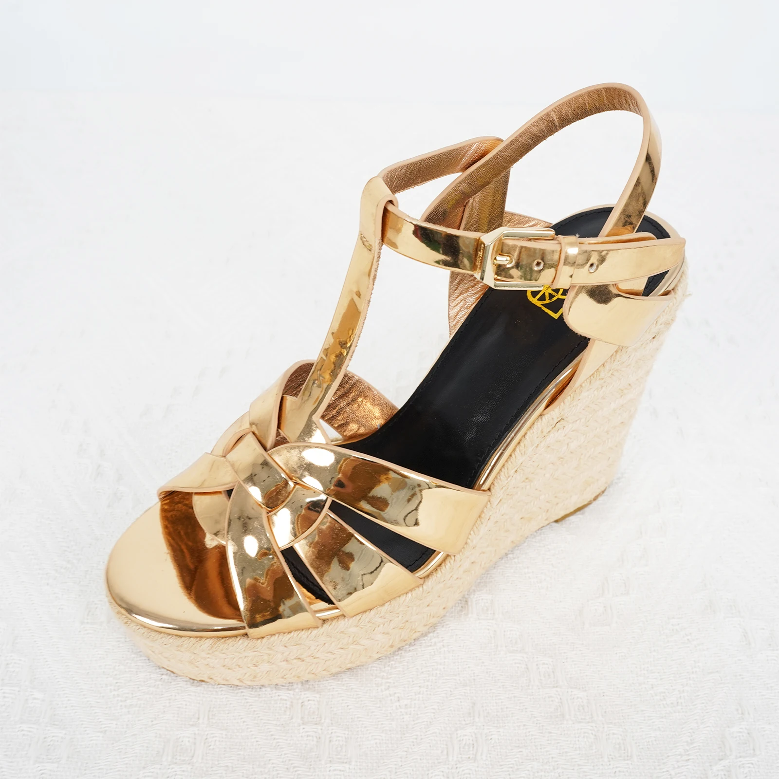

Women's high heels in plus size 35-43, summer fashion, thick heels, open toed sandals, leather party shoes, wedding shoes