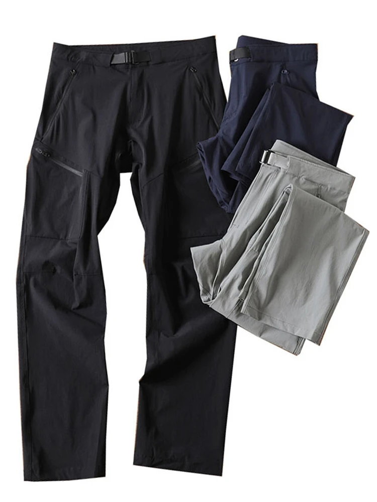 

Мужские повседневные свободные спортивные брюки прямого кроя, легкие, дышащие, быстросохнущие, водонепроницаемые, для активного отдыха, весна-лето, городской стиль