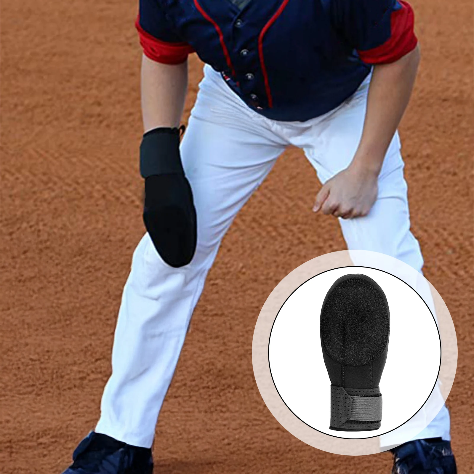 

Baseball Sliding Mitt Adjustable Wrist Compression Strap Universal Left Or Right Hand Baseball Sliding Glove For Youth Adult