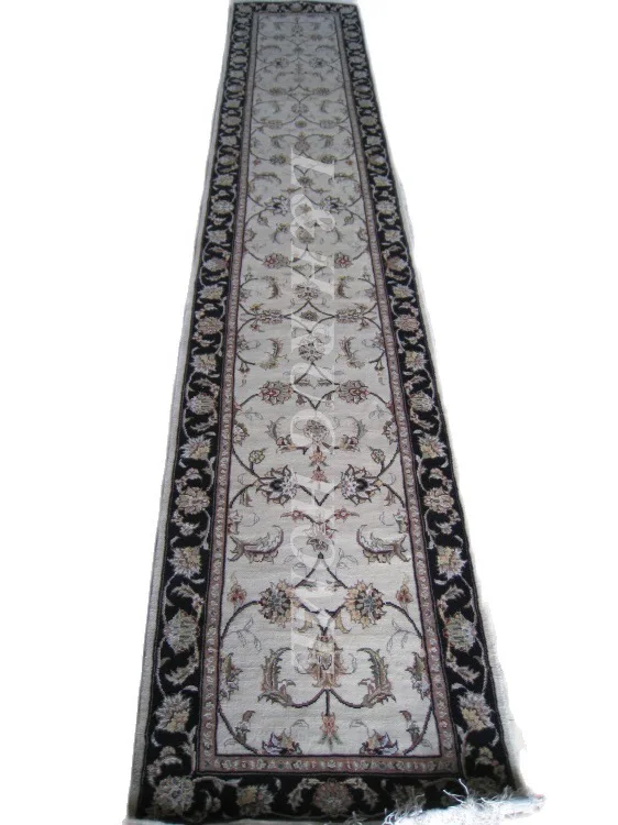 

Free shipping 2.25'x12' 160 Line persian woolen carpet , hand knotted persian runner Oriental handmade Persian Rug