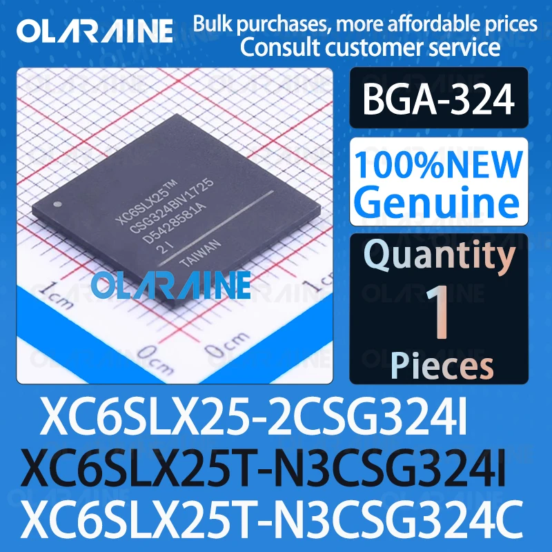 XC6SLX25T-N3CSG324I XC6SLX25T-N3CSG324C XC6SLX25-2CSG324I BGA-324 FPGA Field Programmable Gate Array IC chip circuit controller